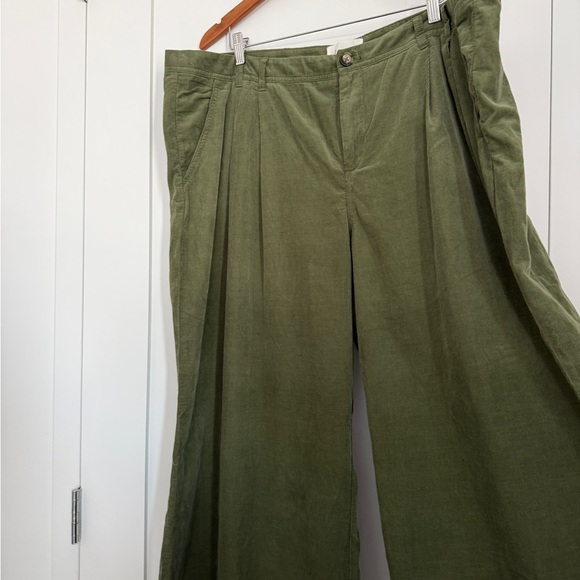 By Anthropologie Pleated Wide Leg Corduroy Trousers - Picture 5 of 12
